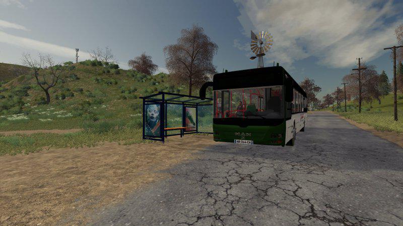 FS19 - Man Lions City Bus With Stop V1.0