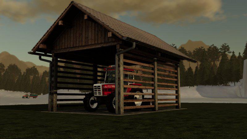 FS19 - Holz Unterstand V1.0