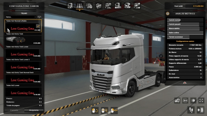 ETS2 - DAF XG+ Addon Chassis (1.40.x)