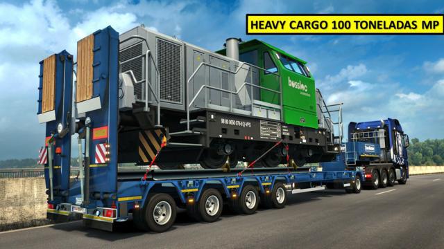 ETS2 - Dlc Heavy Cargo Pack 100 T MP V1.0 (1.36.x)