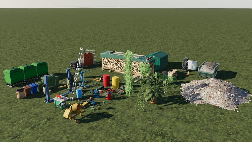 Фарминг симулятор 22 мод пак. Farming Simulator 19 пак объектов. Пак статичных объектов для ФС 19. Пак ФС 19 большой. База для ФС 19.