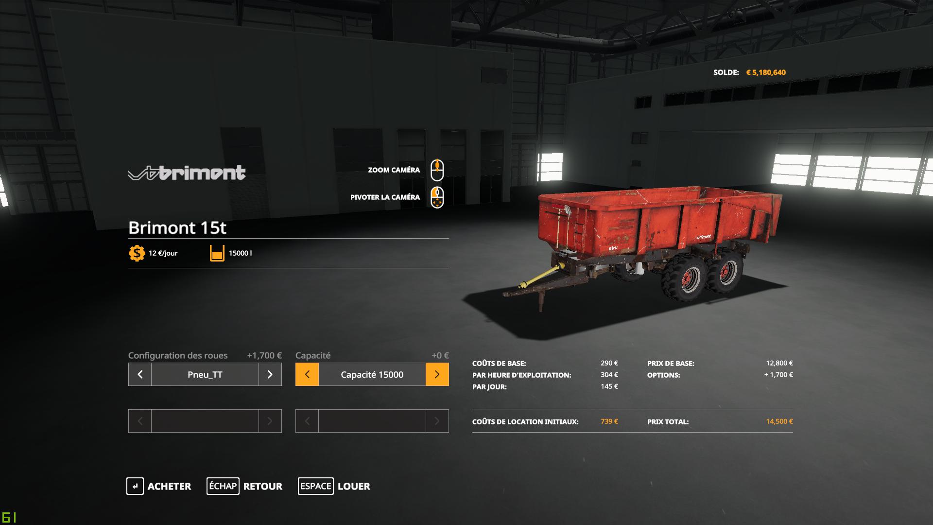 FS19 - Brimont 15T Trailer V1.0
