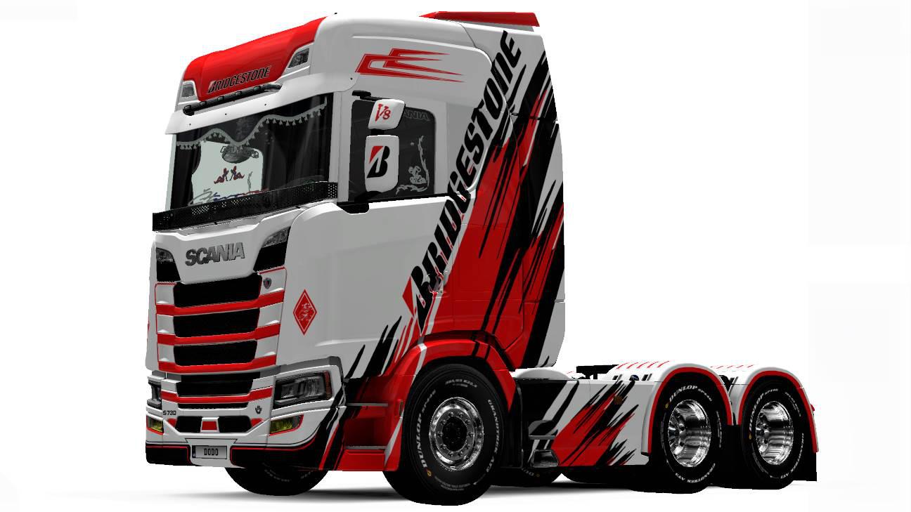 ETS2 - Scania S Bridgestone Skin V1.0 (1.35.X)