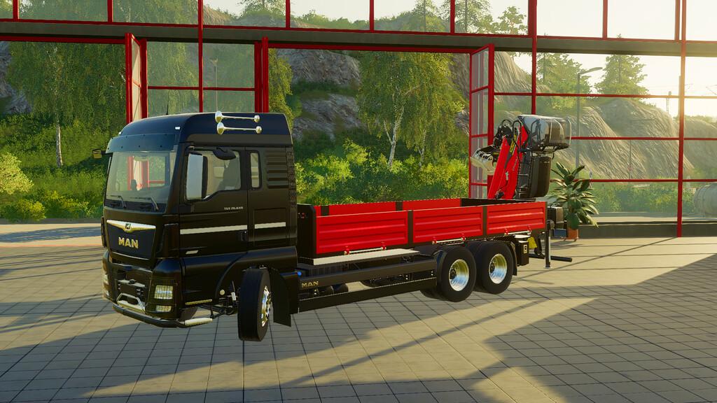 FS19 - Man Tgx Crane TCM Truck V1.0 | Farming Simulator 19 | Mods.club