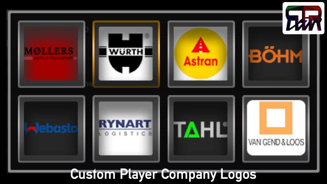 ETS2 - Custom Player Company Logos V1.0 (1.37.x)