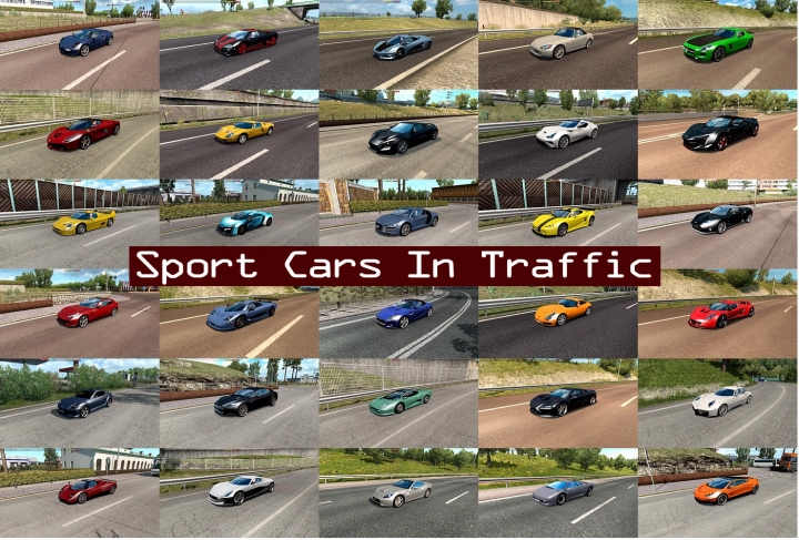ETS2 - Sport Cars Traffic Pack V8.2 (1.40.x)