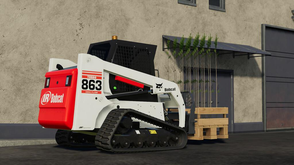 Fs19 Bobcat 863 Turbo With Bobcat Shovel V1 Farming Simulator 19