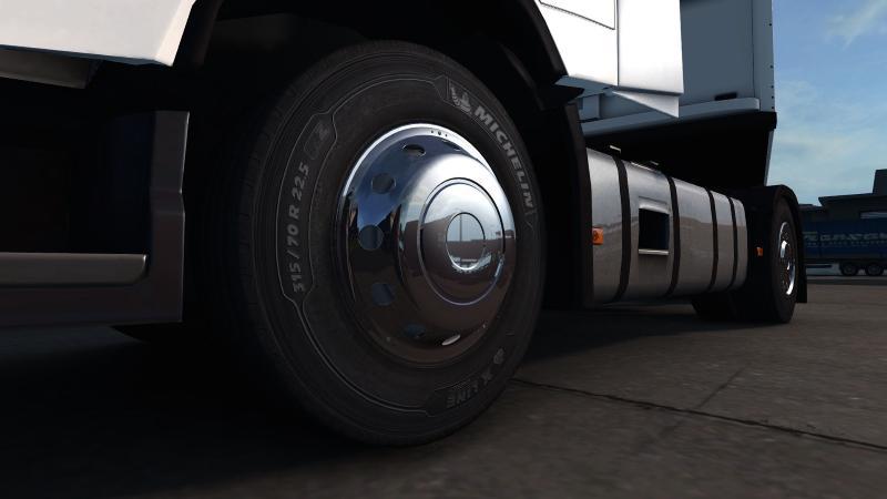 ETS2 - Chrome Caps for Wheels V1.0.3 (1.36.x)