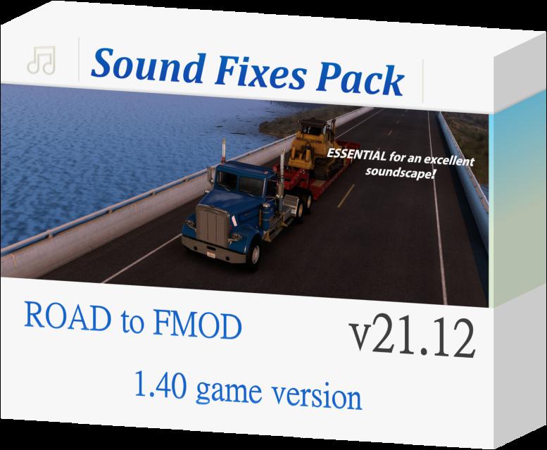 ETS2 - Sound Fixes Pack V21.12 (1.40.x)