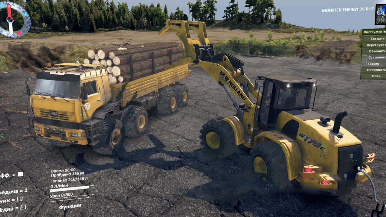 Spintires - New Holland W170C Industrial V1.4