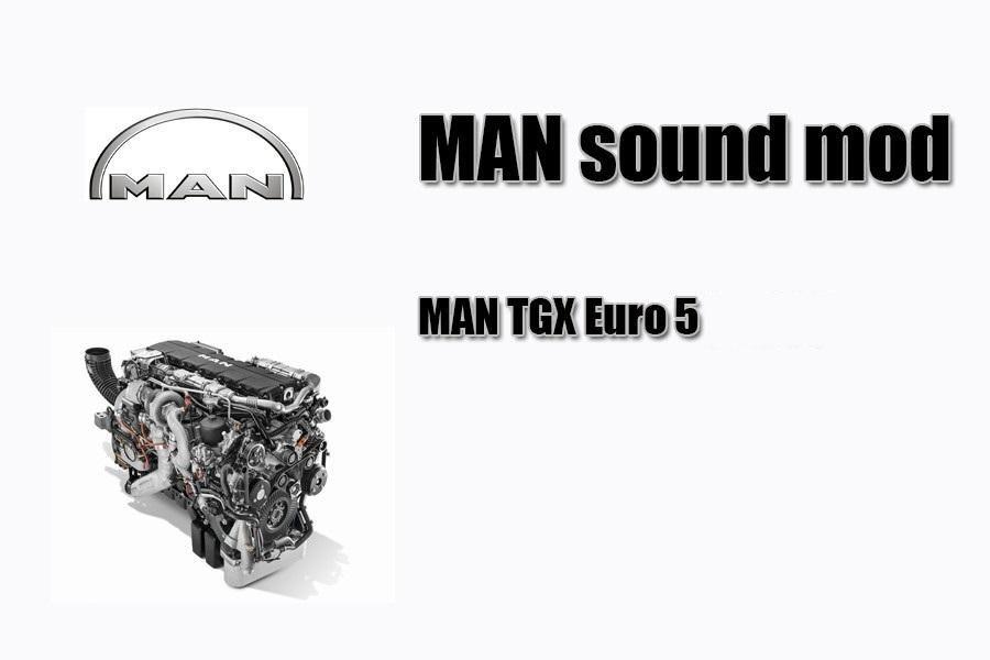 ETS2 - Man Tgx E5 V8 Sound Mod (1.37.x)