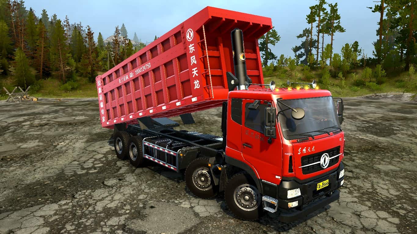 Spintires:Mudrunner - Dongfeng Tianlong Pingding (8X4) Truck v1.0