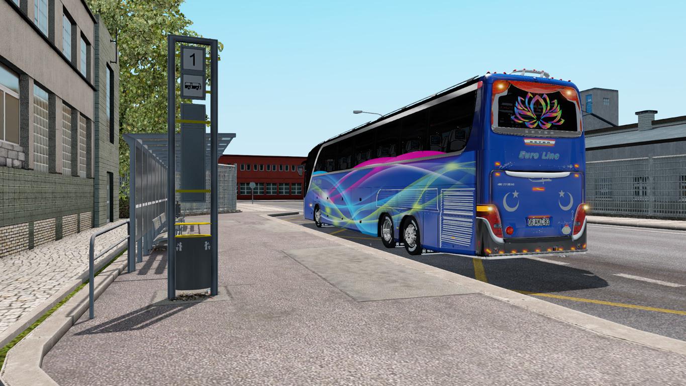 ETS2 - Setra 417 HDH 2012 4K 3D Design Euro Lines Skin (1.37.x)