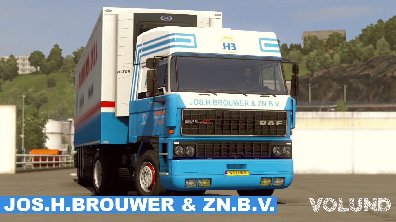 ETS2 - Paintjobs Jos. H. Brouwer & Zn. B.V. for Daf F241 V1.0 (1.39.x)