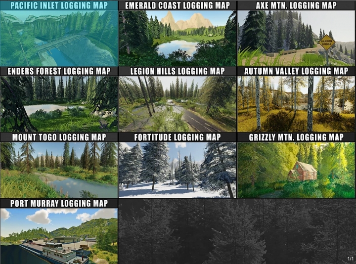 FS19 - Forestry Maps Pack V1.0