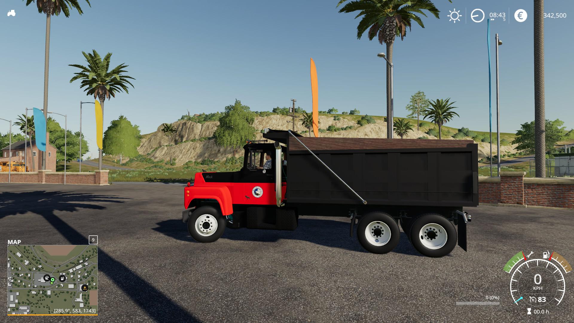 FS19 - Mack R Dump Truck V1.0 | Farming Simulator 19 | Mods.club