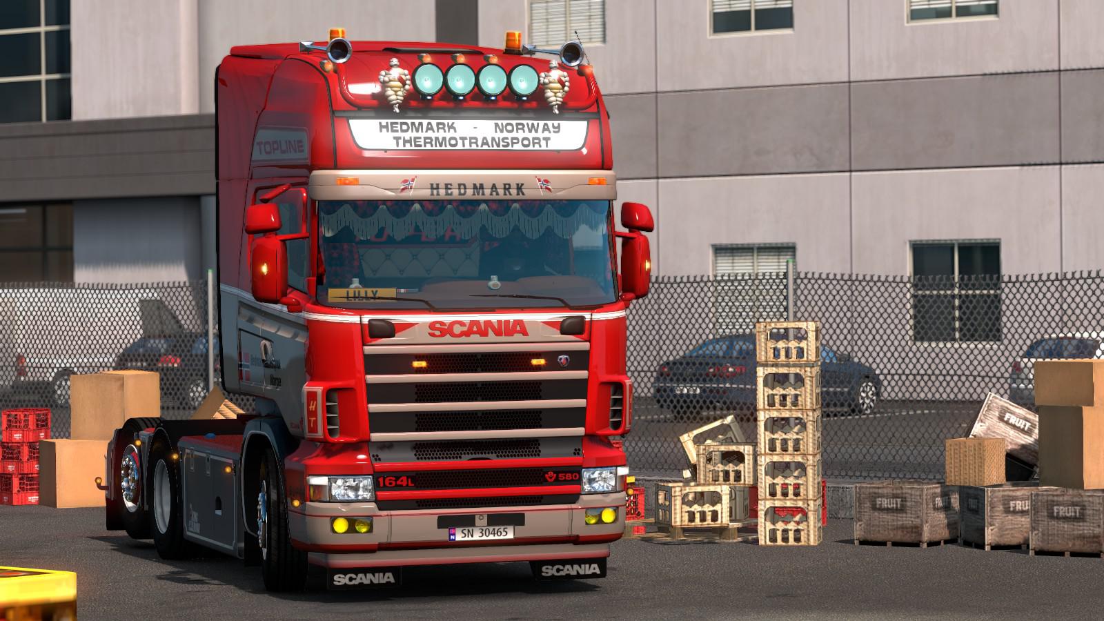 Ets2 Scania Rjl 4 Series Hedmark Transport Skin V1 0 1 36 X Euro Truck Simulator 2 Mods Club