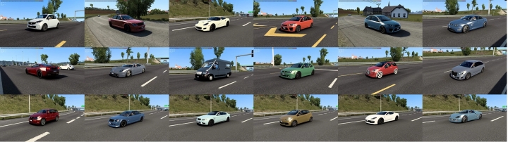 ETS2 - AI Traffic Pack with Cars from Burnout Paradise, Watch Dogs, Just Cause 3 V1.2.1 (1.40.x)