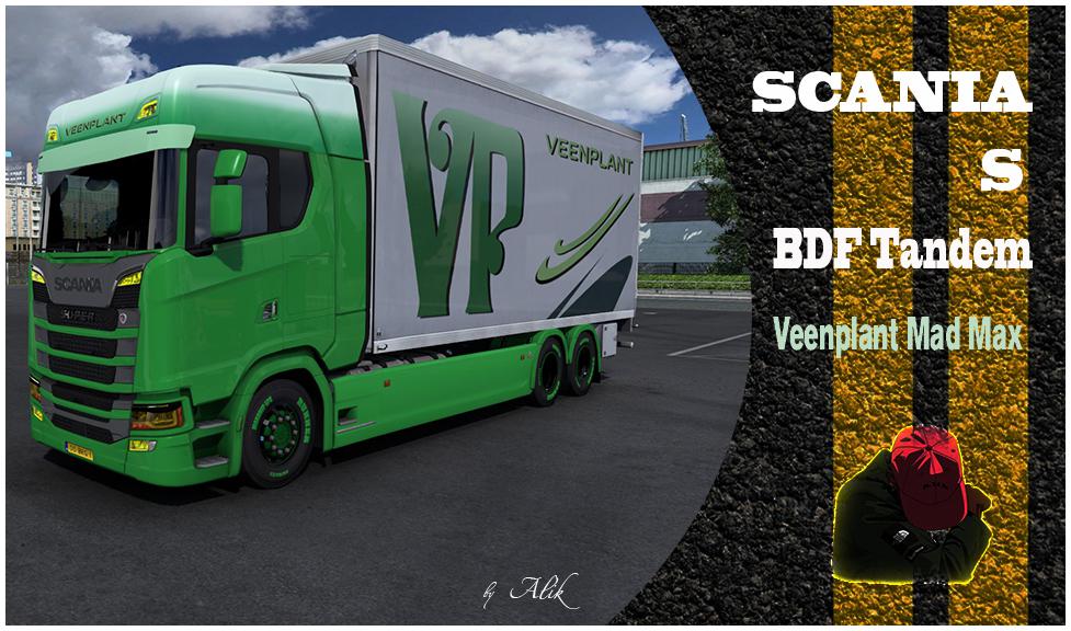 ETS2 - BDF Tandem Veenplant Mad Max Skin (1.38.x)