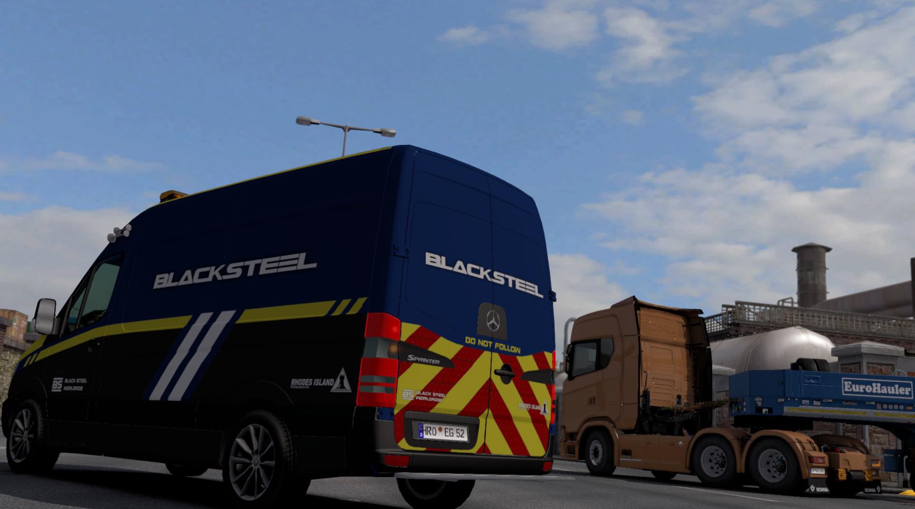 ETS2 - Blacksteel Worldwide Escort Vehicle V1.0 (1.38.x)