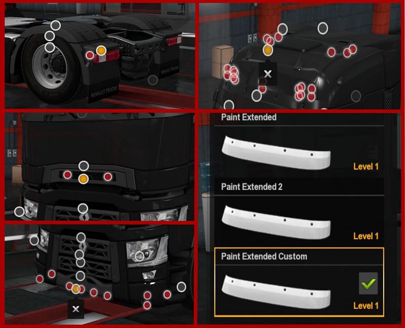 ETS2 - Renault T Light Improvements / Lowered Chassis Mod (1.35.x)