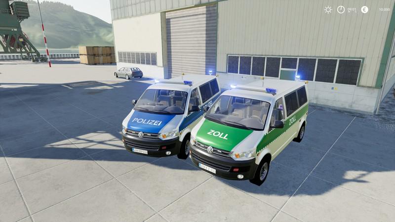 FS19 - Volkswagen T5 Police and Customs V1.0