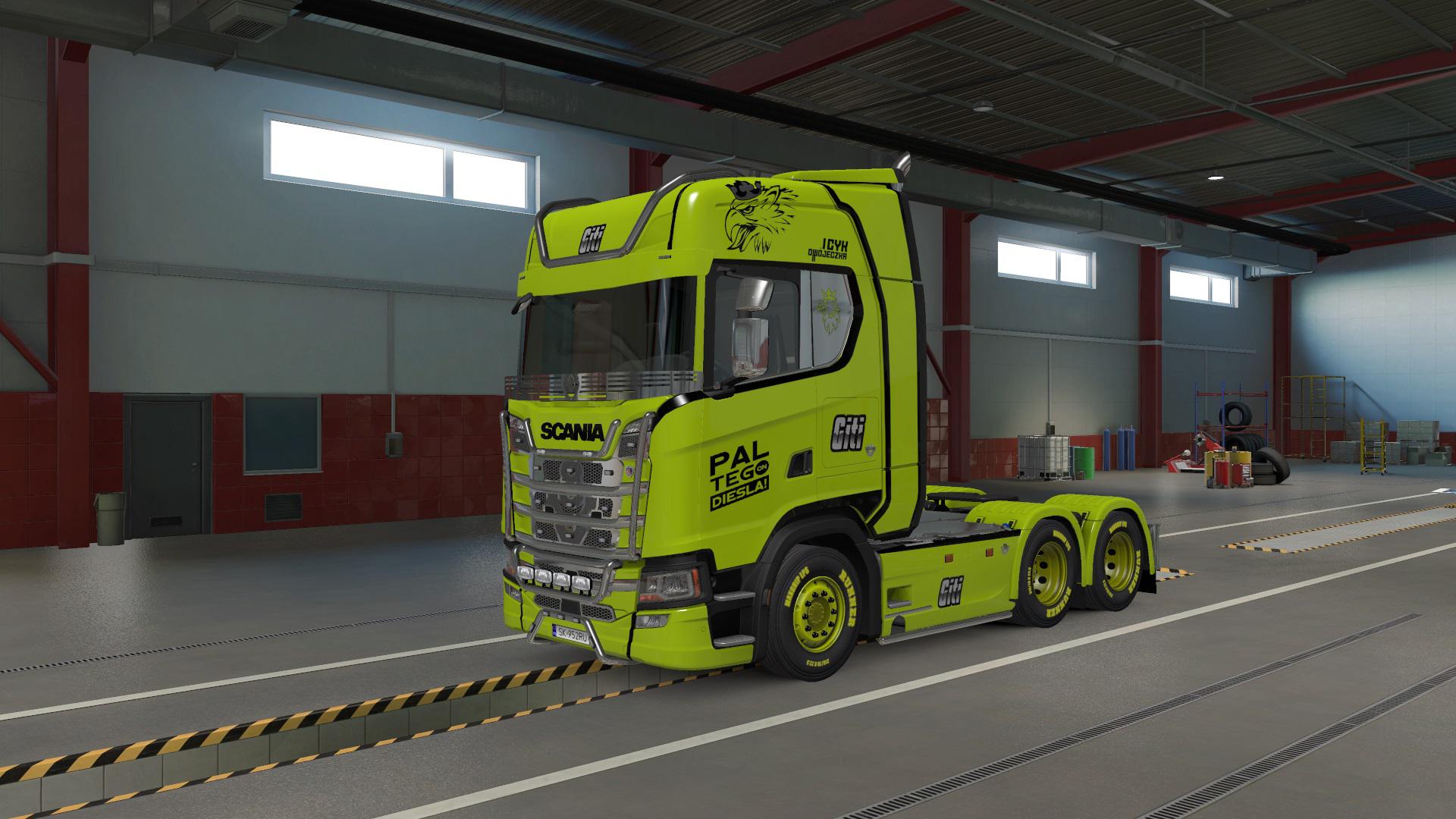 ETS2 - Zolta Strzala Giti Skin V1 (1.38.x)
