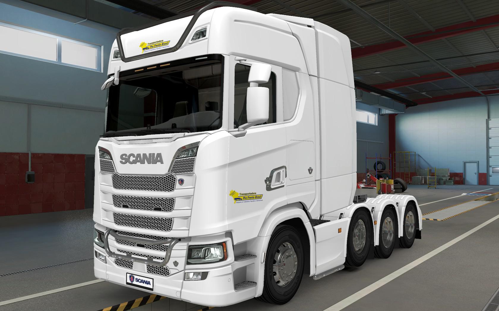 ETS2 - Scania S 2016 8x4 Transportadora Pra Frente Brasil Skin (1.40.x ...