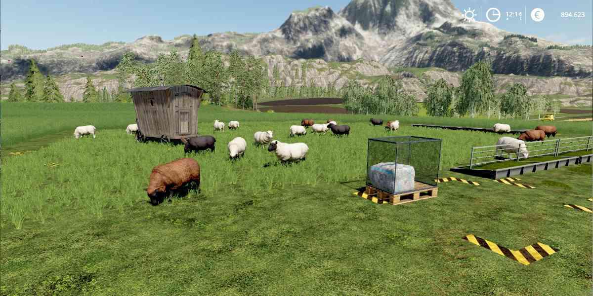 FS19 - Sheep Pasture Without Fence V1.0