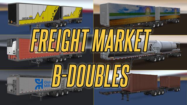 ATS - B-Double Trailers In Freight Market V1.0 (1.38.x) | American ...