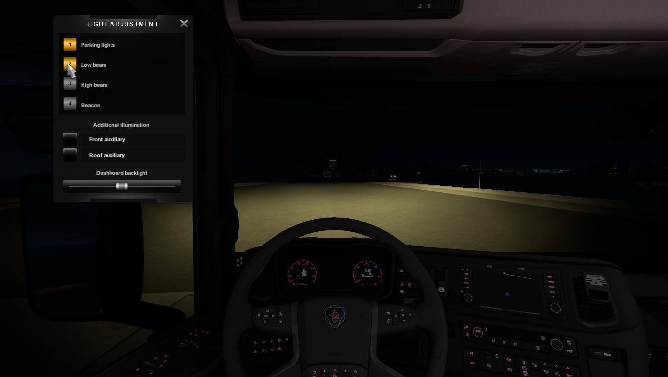 ETS2 - Scania 2016 Realistic Headlights V1.0 (1.39.x)
