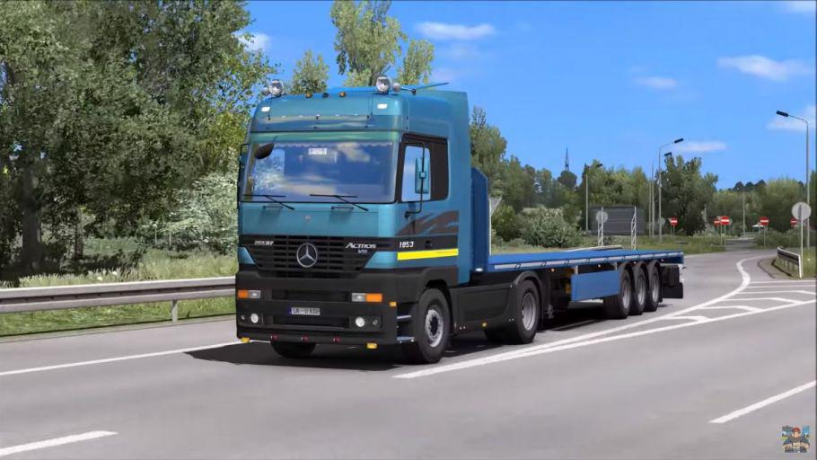 ETS2 - Mercedes Actros MP1 Truck V1.3 (1.38.x) | Euro Truck Simulator 2 ...