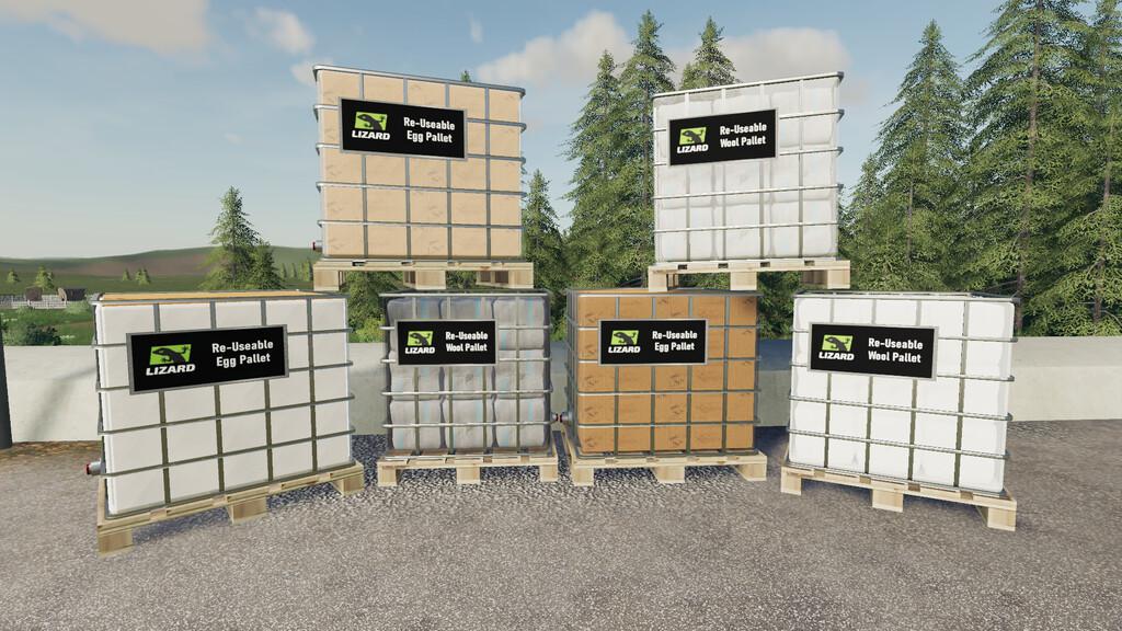 FS19 - Lizard Re-Useable Pallets V1.0