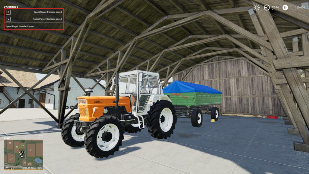 FS19 - Player Speed V1.1