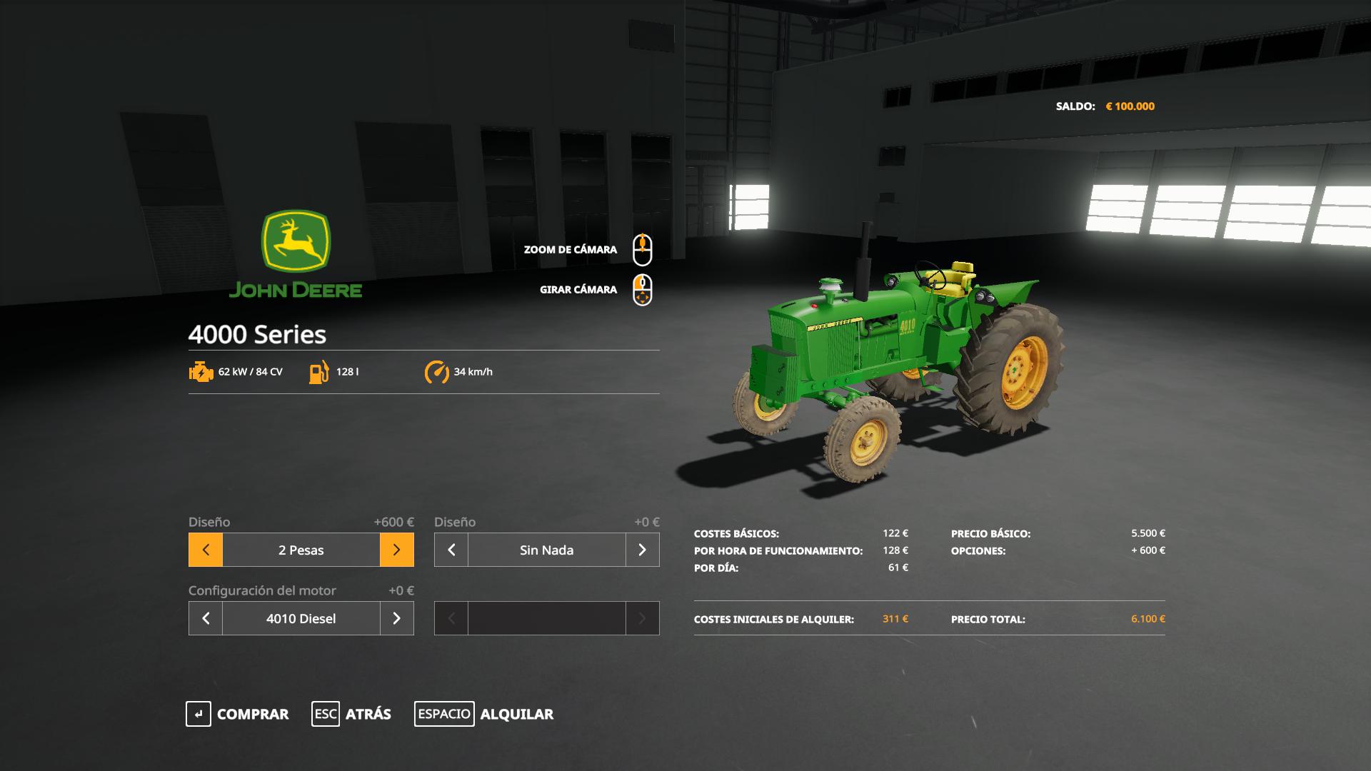 FS19 - John Deere 4000 Series ESP V1.2