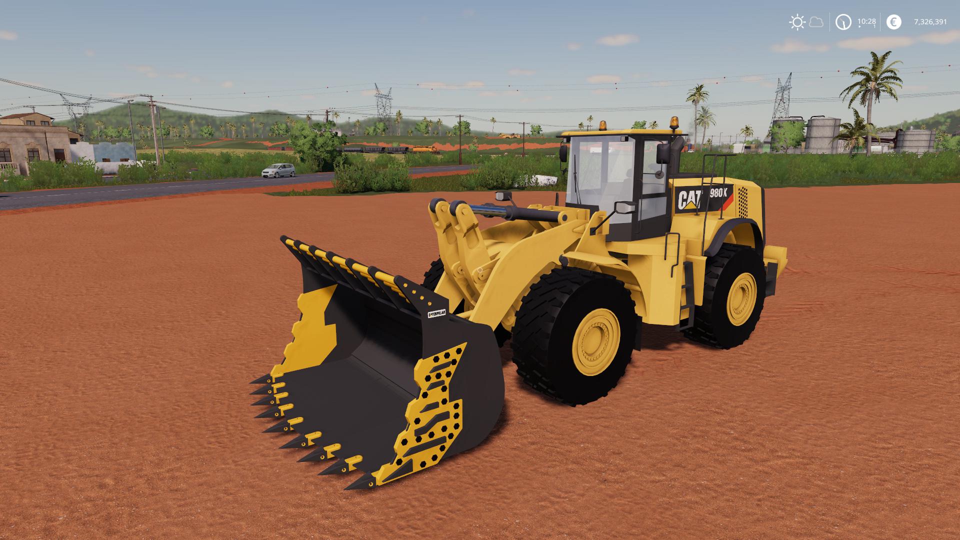 FS19 - Mining Bucket For 980K Cat Loader V1.0