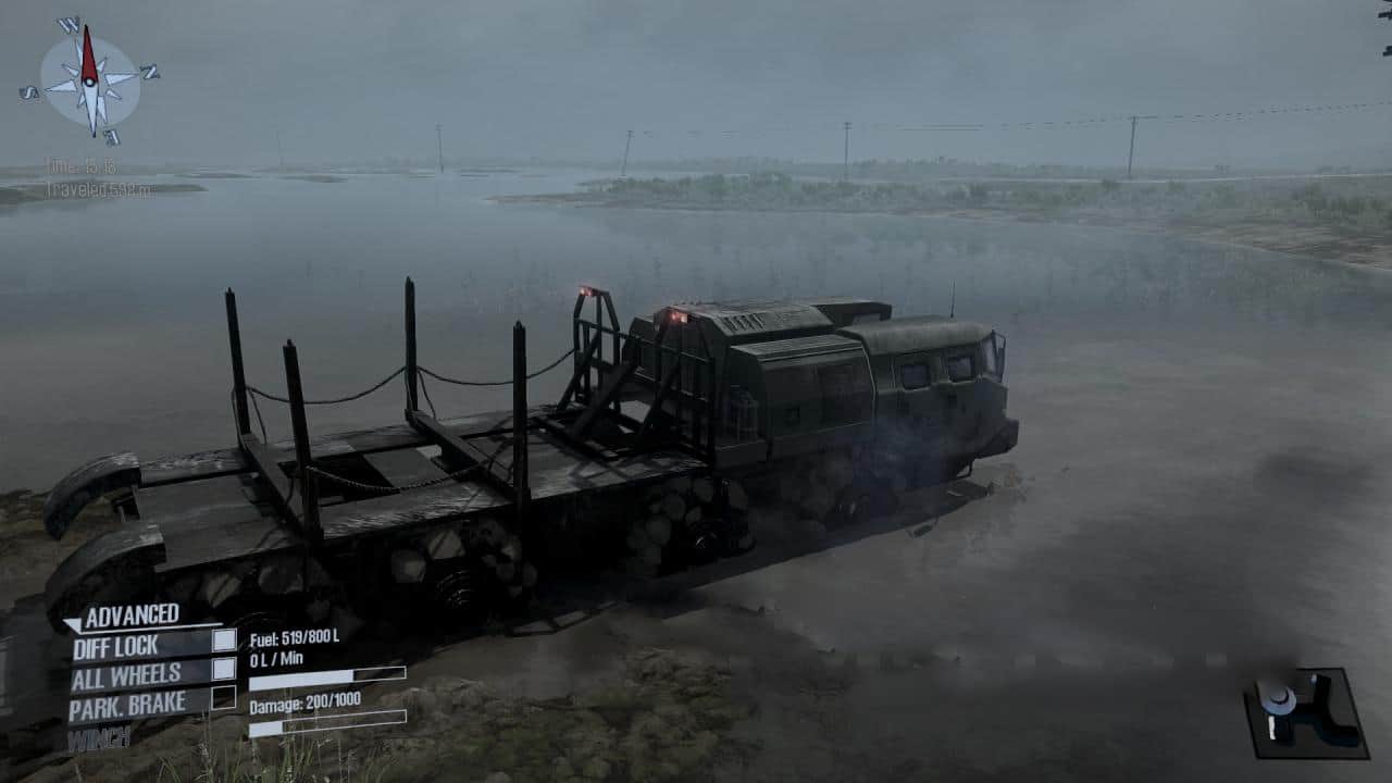 Spintires:Mudrunner - Barren Land (Tundra) Map V1.0