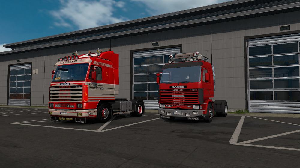 ETS2 - Scania 143 Hedmark Transport Skin V1 (1.37.x)