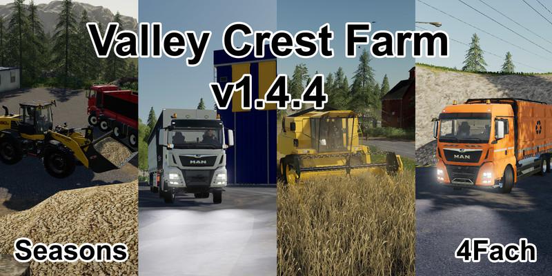FS19 - Valley Crest Farm 4x Map V1.4.4