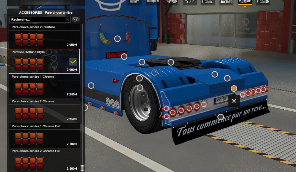 ETS2 - Scania RJL Rear Bumper Holland Style (1.37.x)