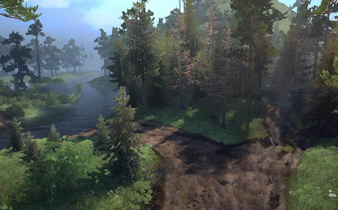 Spintires:Mudrunner - Broken Roads and Fords 2 Map V1.0