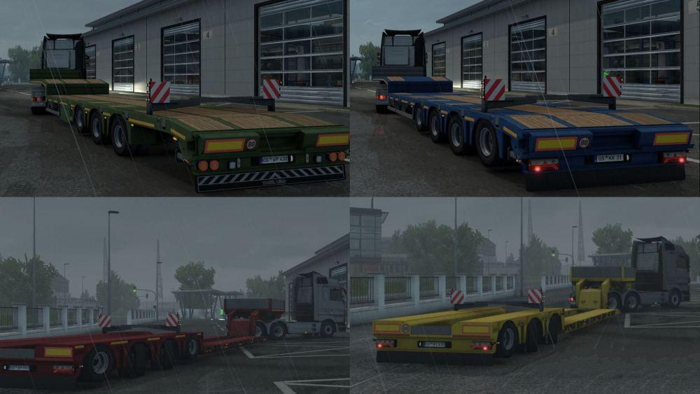 ETS2 - Lift-Able Axle for Lowbed And Lowloader V1.1 (1.39.x)