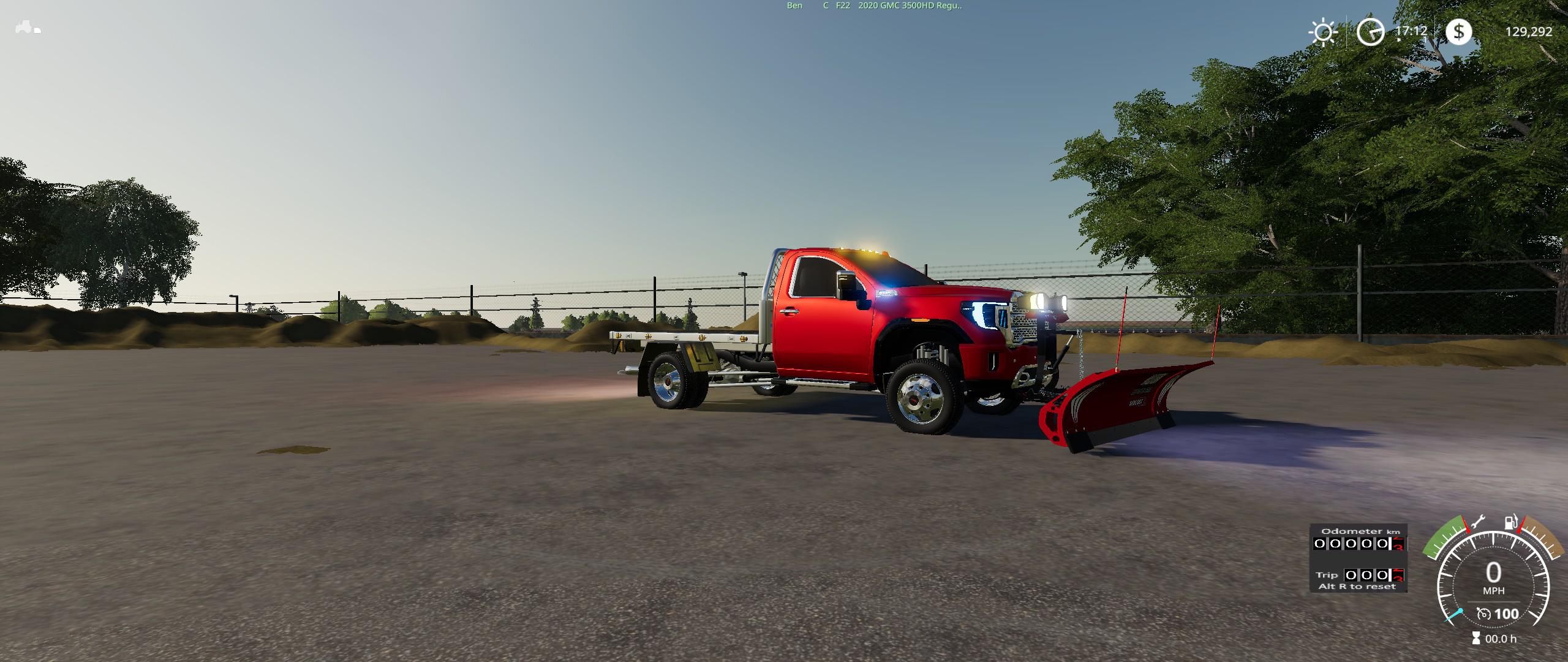 FS19 - 2020 GMC 3500HD Flatbed V1.0