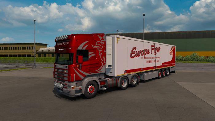 ETS2 - Scania R4 & SCS Trailer Combo Skin V1 (1.38.x)