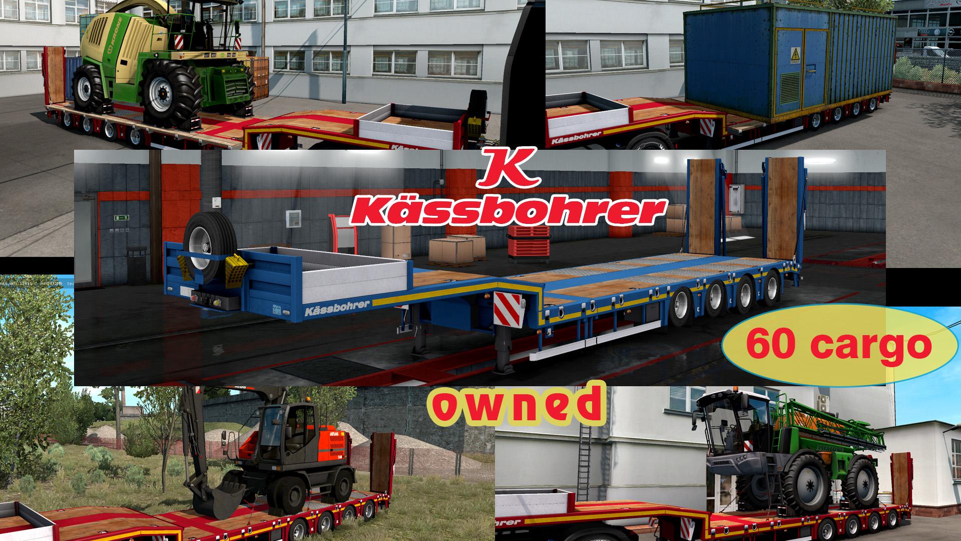 ETS2 - Ownable Overweight Trailer Kassbohrer LB4E V1.1.4 (1.38.x)