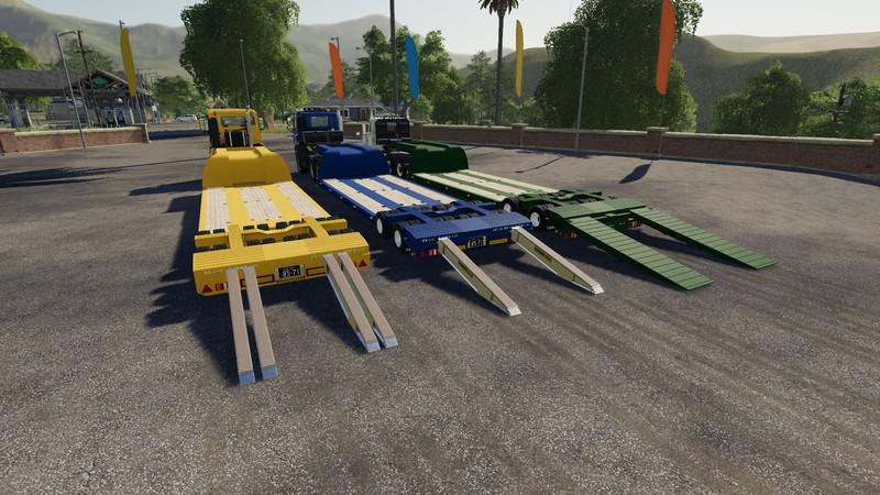 FS19 - 16Wheels Lowdeck Trailer V1.2.2.0