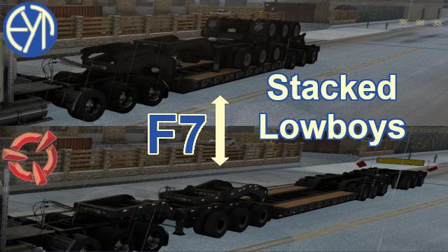 ATS - Stacked SCS Lowboy Trailers V1.0 (1.39.x)