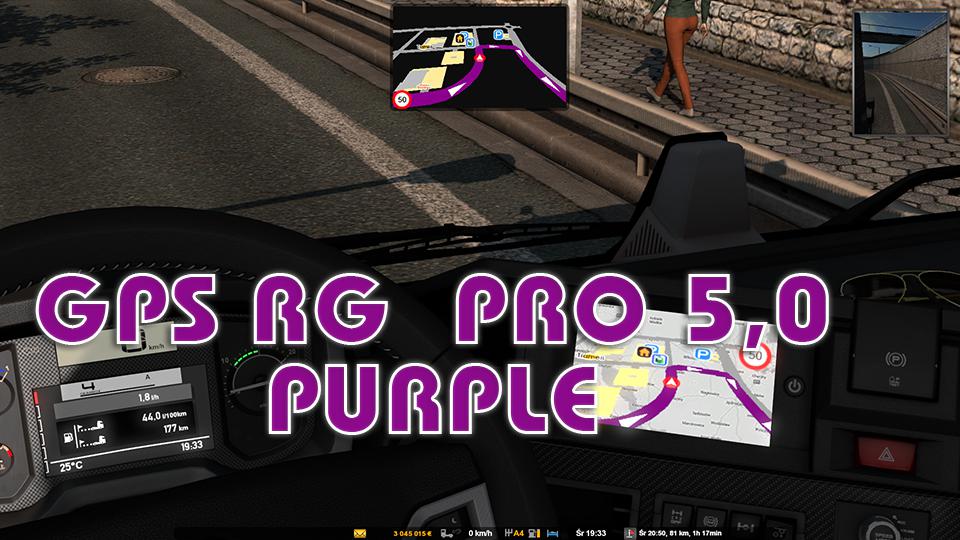 ETS2 - GPS RG Pro Purple V5 (1.38.x)