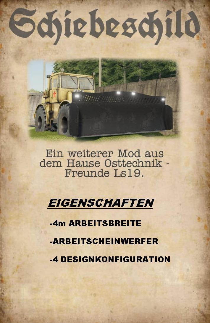 FS19 - K700 Eigenbau Schiebeschild V1.0