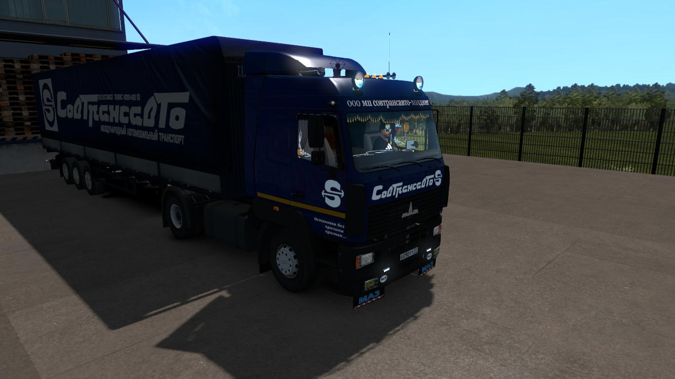 ETS2 - Maz 5340 / 5440 / 6430A8 Reworked Truck (1.36.x)